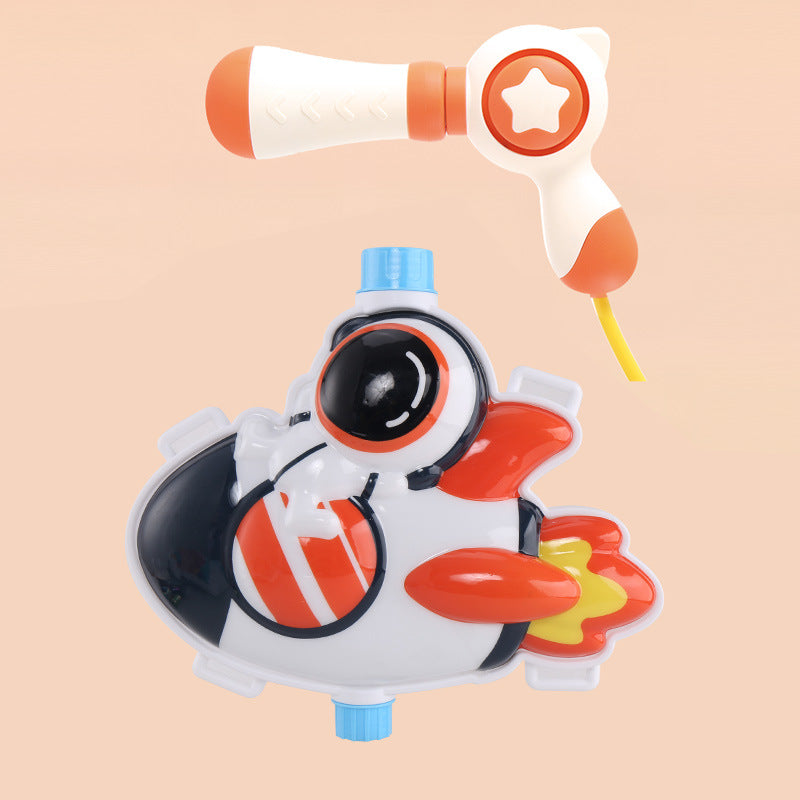 儿童背包水枪玩具夏天新款抽拉式呲水枪沙滩打水仗戏水玩具喷水枪