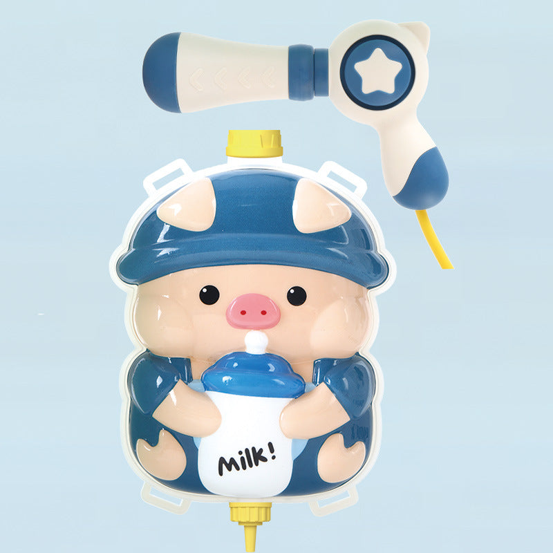 儿童背包水枪玩具夏天新款抽拉式呲水枪沙滩打水仗戏水玩具喷水枪