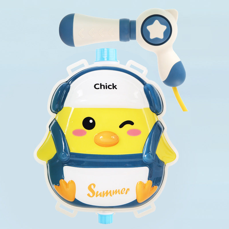 儿童背包水枪玩具夏天新款抽拉式呲水枪沙滩打水仗戏水玩具喷水枪