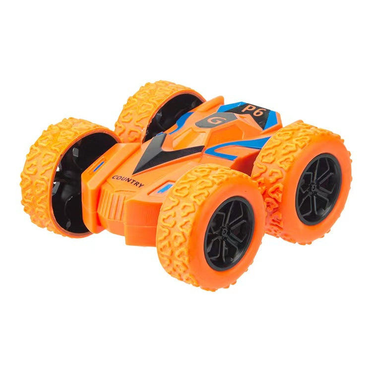 儿童玩具挖掘机惯性四驱车特技越野车男孩玩具车小孩子地摊摆摊批发