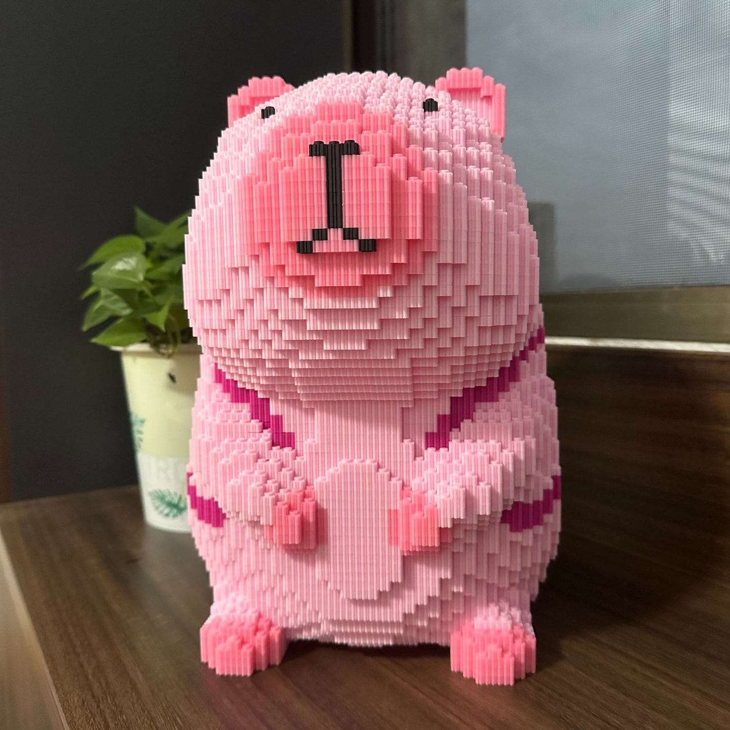 小颗粒积木批发地摊兼容乐高儿童益智拼装摆件卡皮巴拉立体小玩具