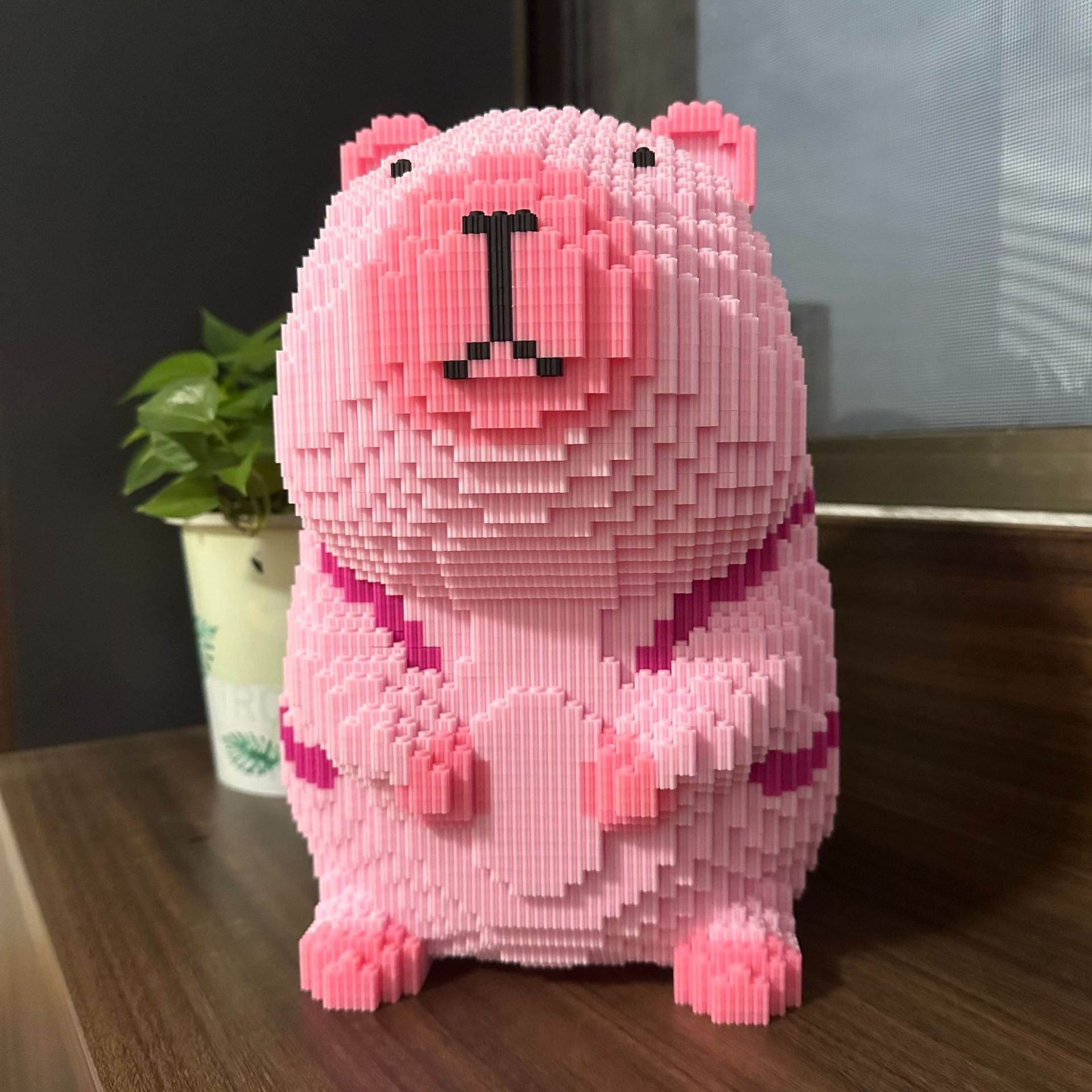 小颗粒积木批发地摊兼容乐高儿童益智拼装摆件卡皮巴拉立体小玩具