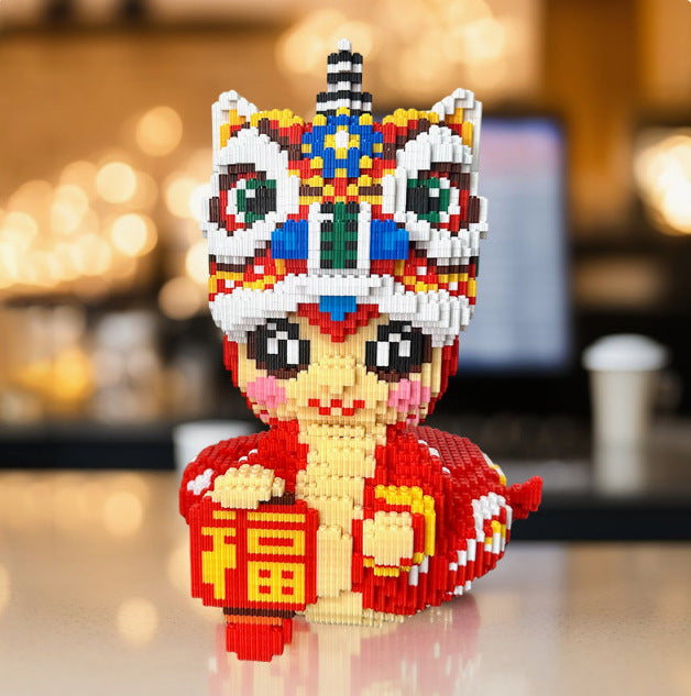 小颗粒积木批发地摊兼容乐高儿童益智拼装摆件卡皮巴拉立体小玩具