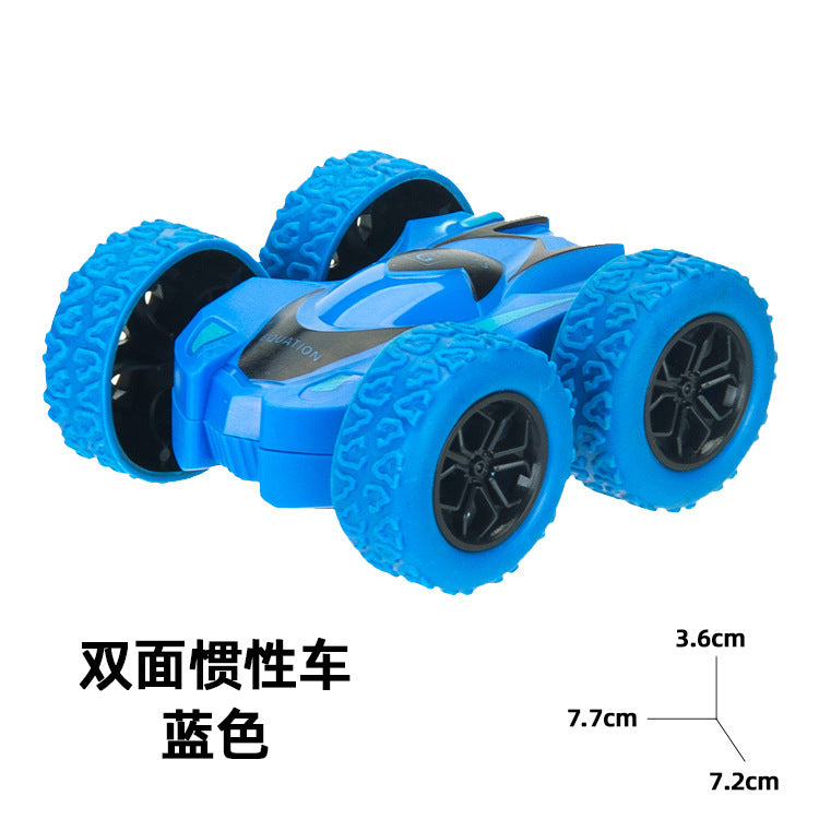 儿童玩具挖掘机惯性四驱车特技越野车男孩玩具车小孩子地摊摆摊批发