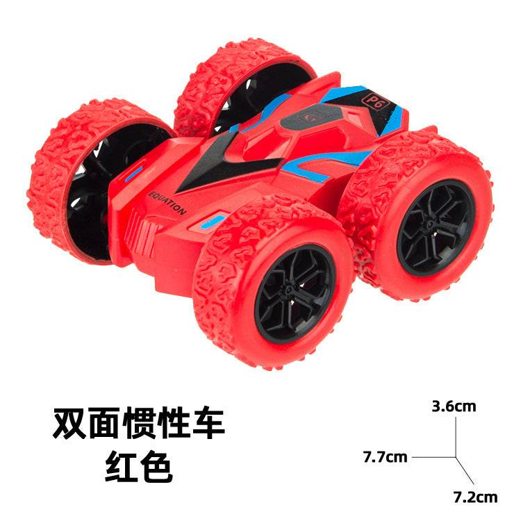 儿童玩具挖掘机惯性四驱车特技越野车男孩玩具车小孩子地摊摆摊批发