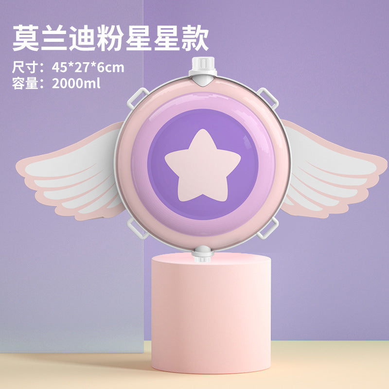 儿童背包水枪玩具夏天新款抽拉式呲水枪沙滩打水仗戏水玩具喷水枪